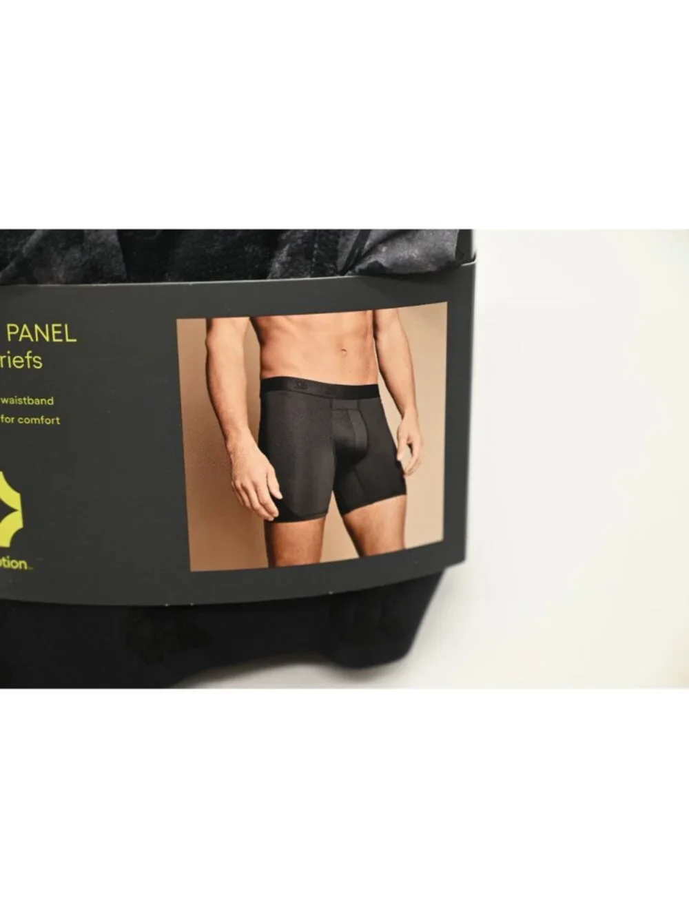 NIP All In Motion Lot Of 2 3 Pack Mesh Panel Boxer Briefs Sz L Black Gray
